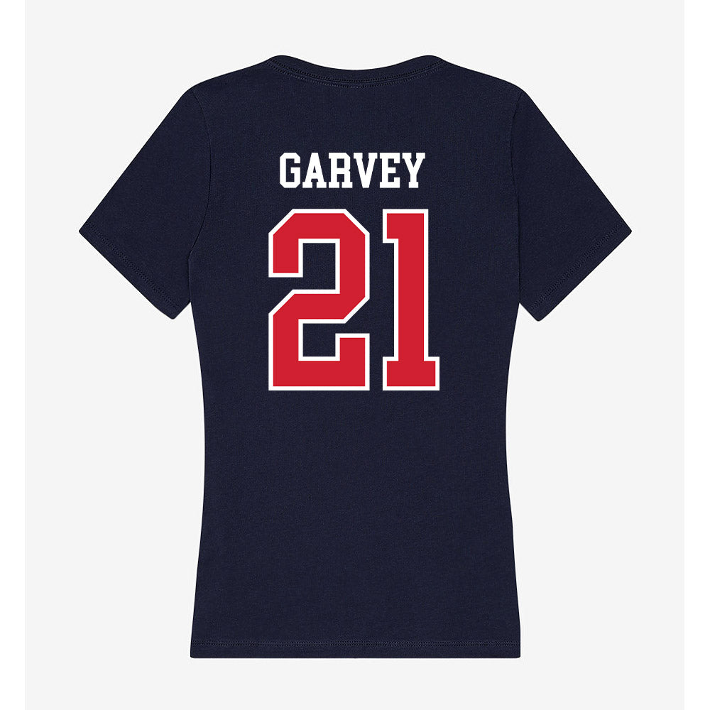 Robert Morris - NCAA Men's Ice Hockey : Cameron Garvey - Women's V-Neck T-Shirt-1