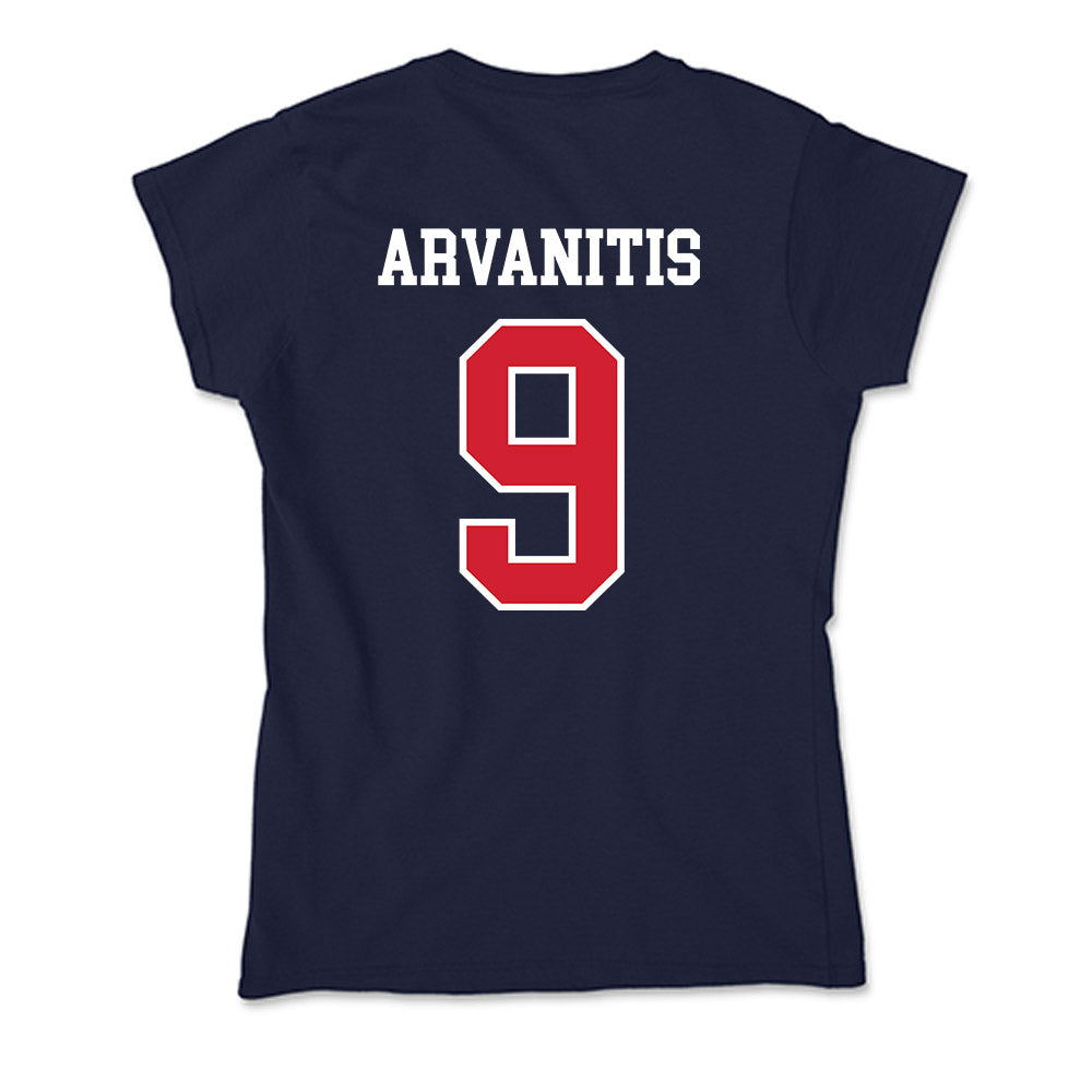 Robert Morris - NCAA Men's Basketball : Cyril Arvanitis - Soft Style Women’s T-Shirt-1