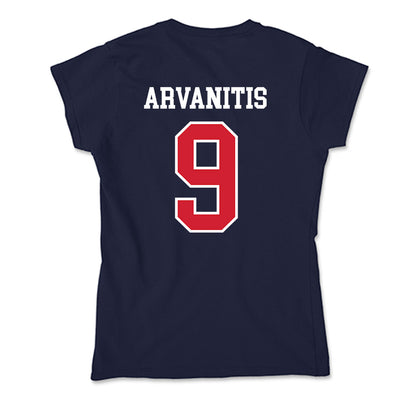 Robert Morris - NCAA Men's Basketball : Cyril Arvanitis - Soft Style Women’s T-Shirt-1