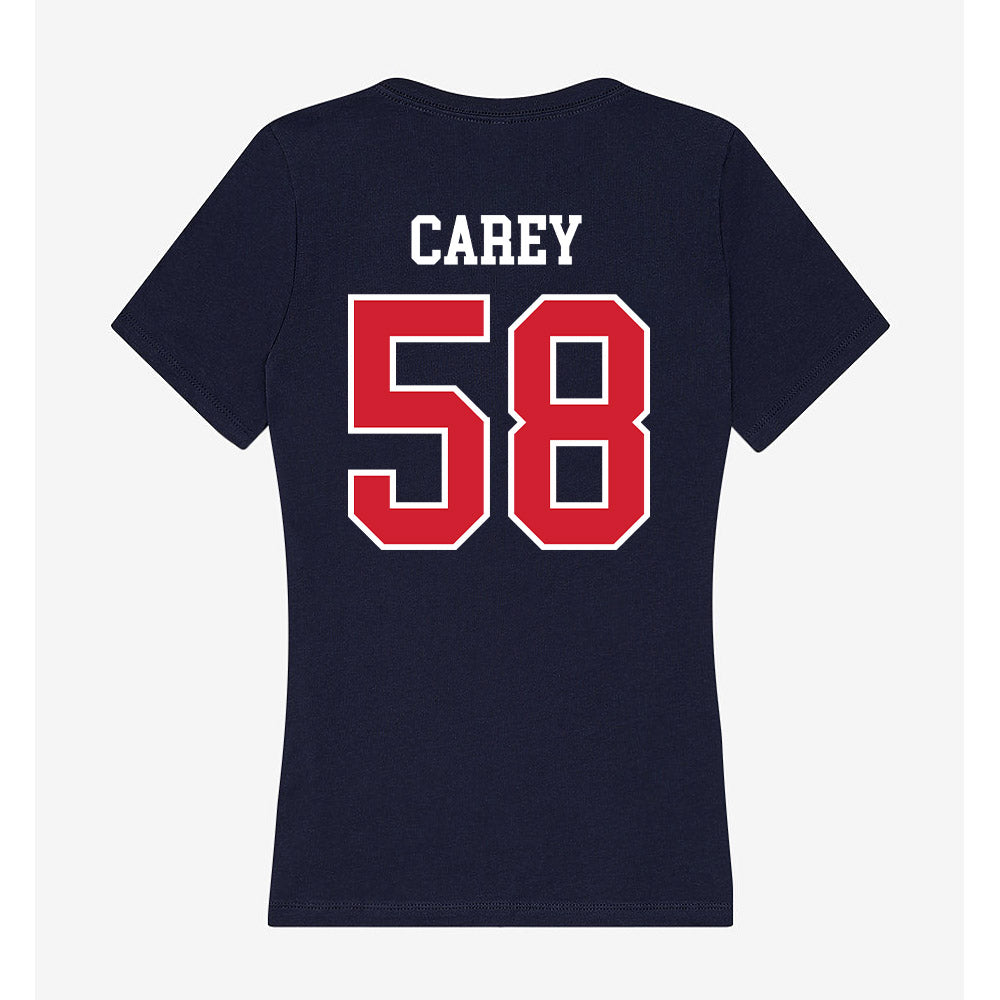 Robert Morris - NCAA Football : Ryan Carey - Women's V-Neck T-Shirt-1