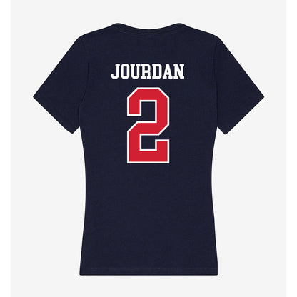 Robert Morris - NCAA Women's Volleyball : Jocelyn Jourdan - Women's V-Neck T-Shirt-1
