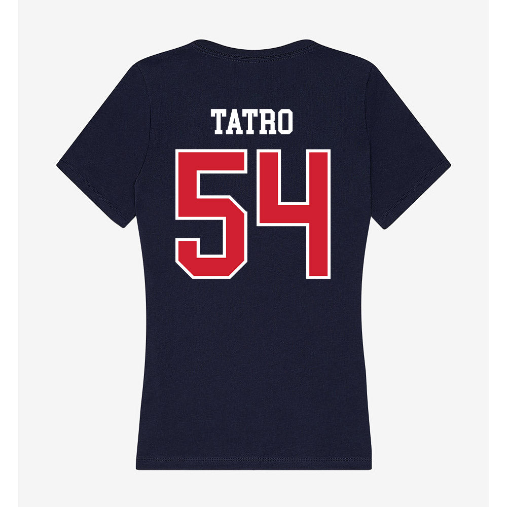 Robert Morris - NCAA Softball : Kailani Tatro - Women's V-Neck T-Shirt-1