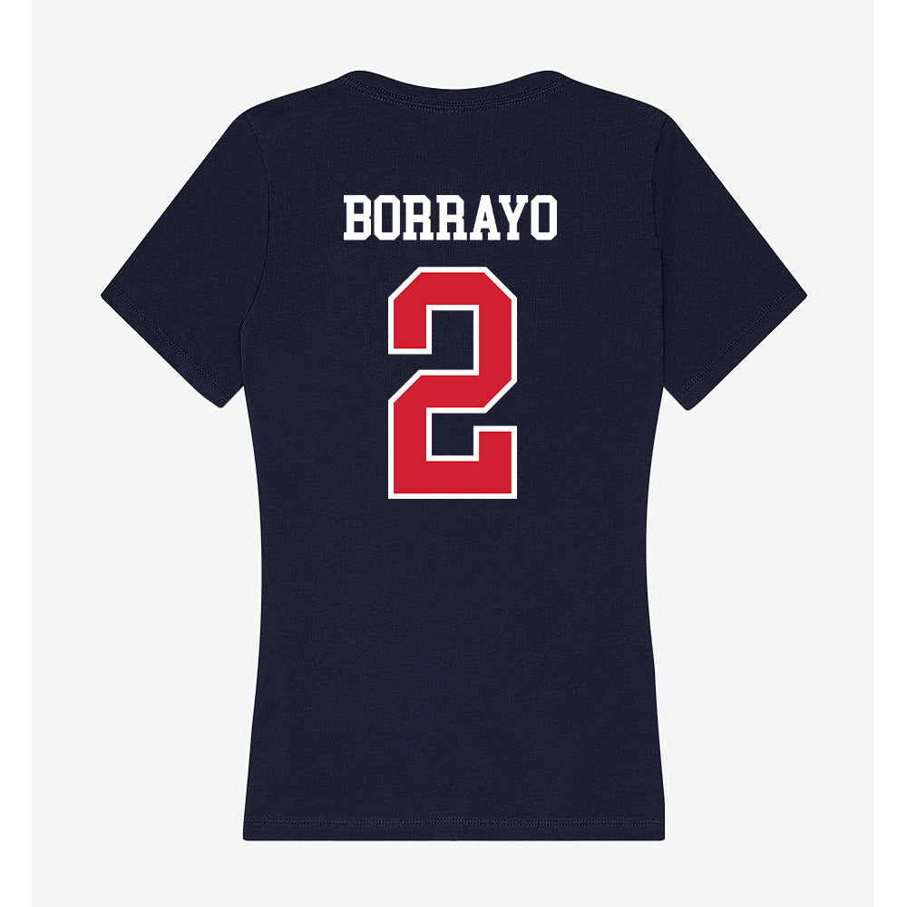 Robert Morris - NCAA Softball : Samantha Borrayo - Women's V-Neck T-Shirt-1
