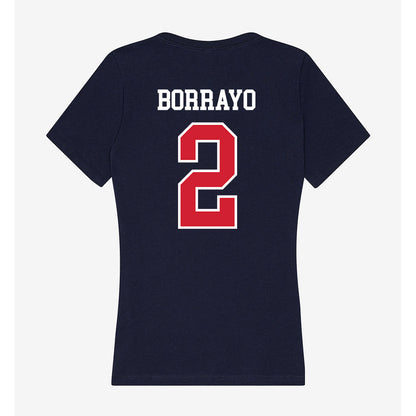 Robert Morris - NCAA Softball : Samantha Borrayo - Women's V-Neck T-Shirt-1