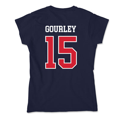 Robert Morris - NCAA Men's Ice Hockey : Connor Gourley - Soft Style Women’s T-Shirt-1