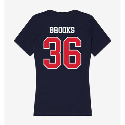Robert Morris - NCAA Football : Taelen Brooks - Women's V-Neck T-Shirt-1