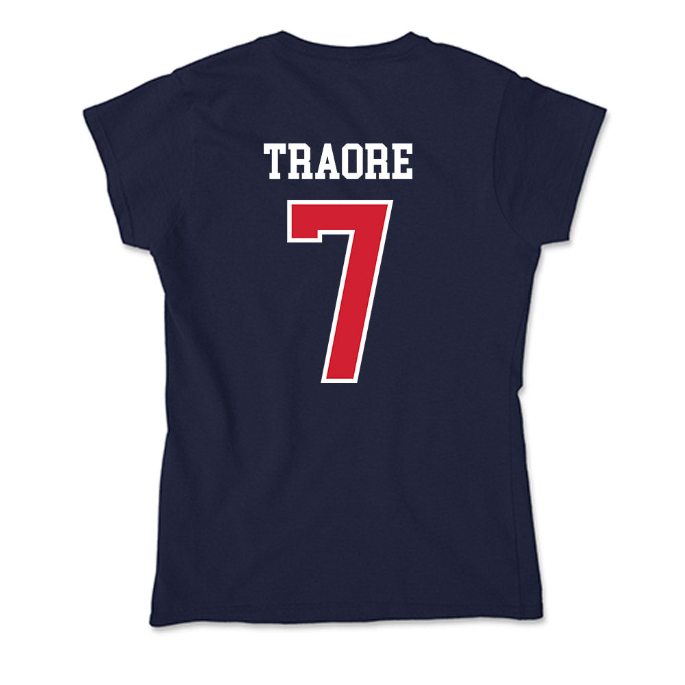 Robert Morris - NCAA Women's Basketball : Myriam Traore - Soft Style Women’s T-Shirt-1