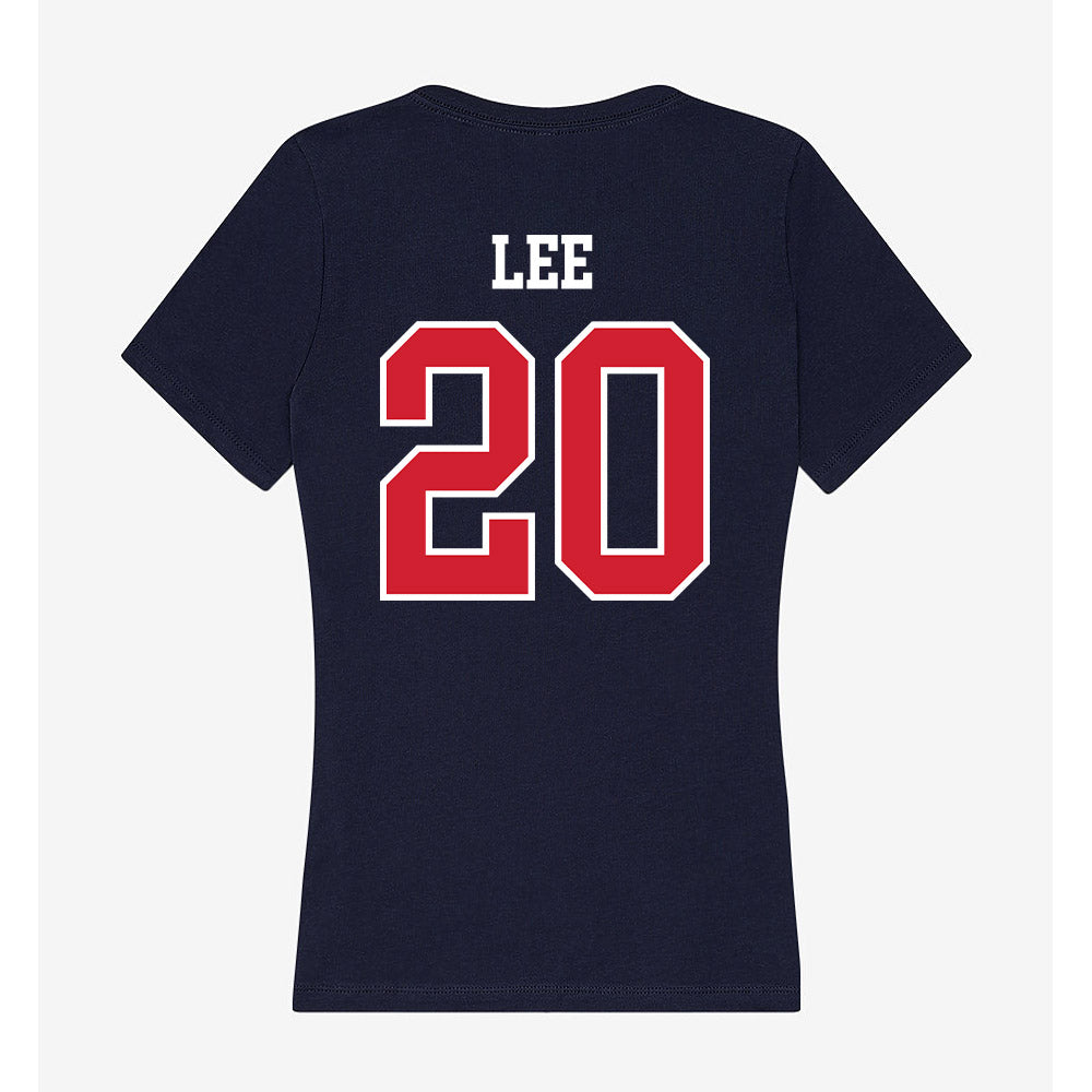 Robert Morris - NCAA Women's Basketball : Jada Lee - Women's V-Neck T-Shirt-1