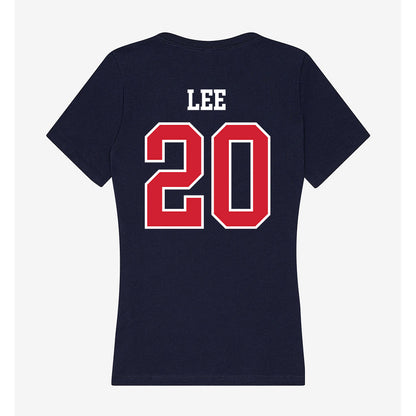 Robert Morris - NCAA Women's Basketball : Jada Lee - Women's V-Neck T-Shirt-1
