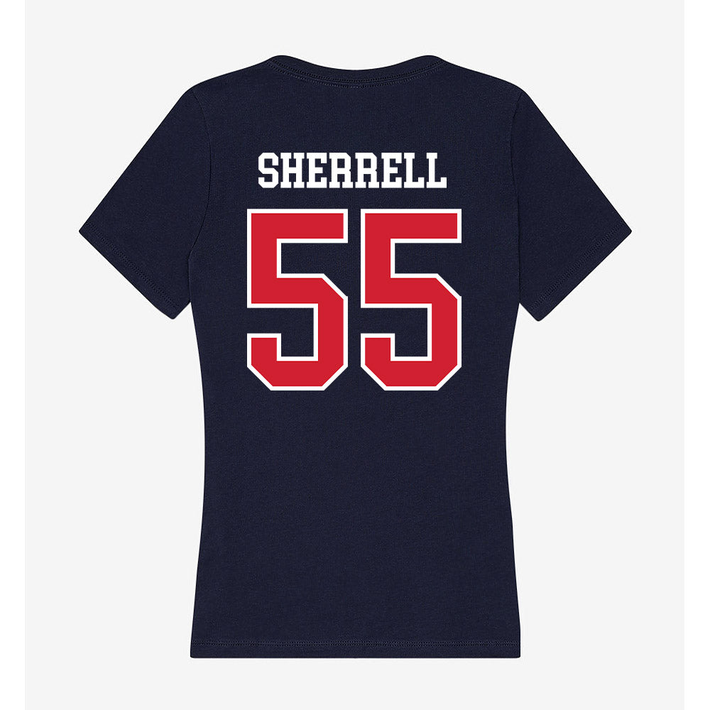 Robert Morris - NCAA Football : Tayvon Sherrell - Women's V-Neck T-Shirt-1