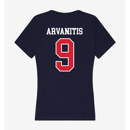 Robert Morris - NCAA Men's Basketball : Cyril Arvanitis - Women's V-Neck T-Shirt-1