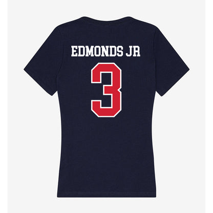 Robert Morris - NCAA Football : Tyvon Edmonds Jr - Women's V-Neck T-Shirt-1