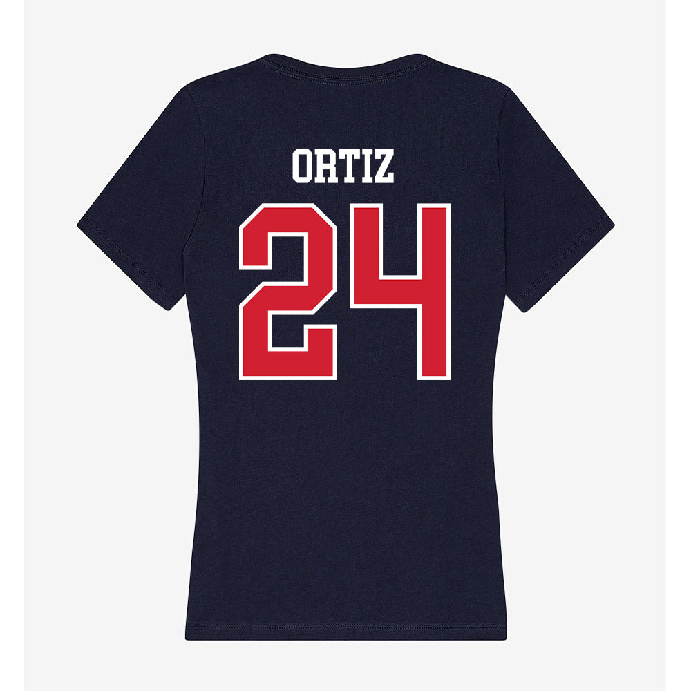 Robert Morris - NCAA Football : Jamiel Ortiz - Women's V-Neck T-Shirt-1