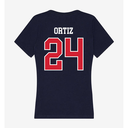 Robert Morris - NCAA Football : Jamiel Ortiz - Women's V-Neck T-Shirt-1