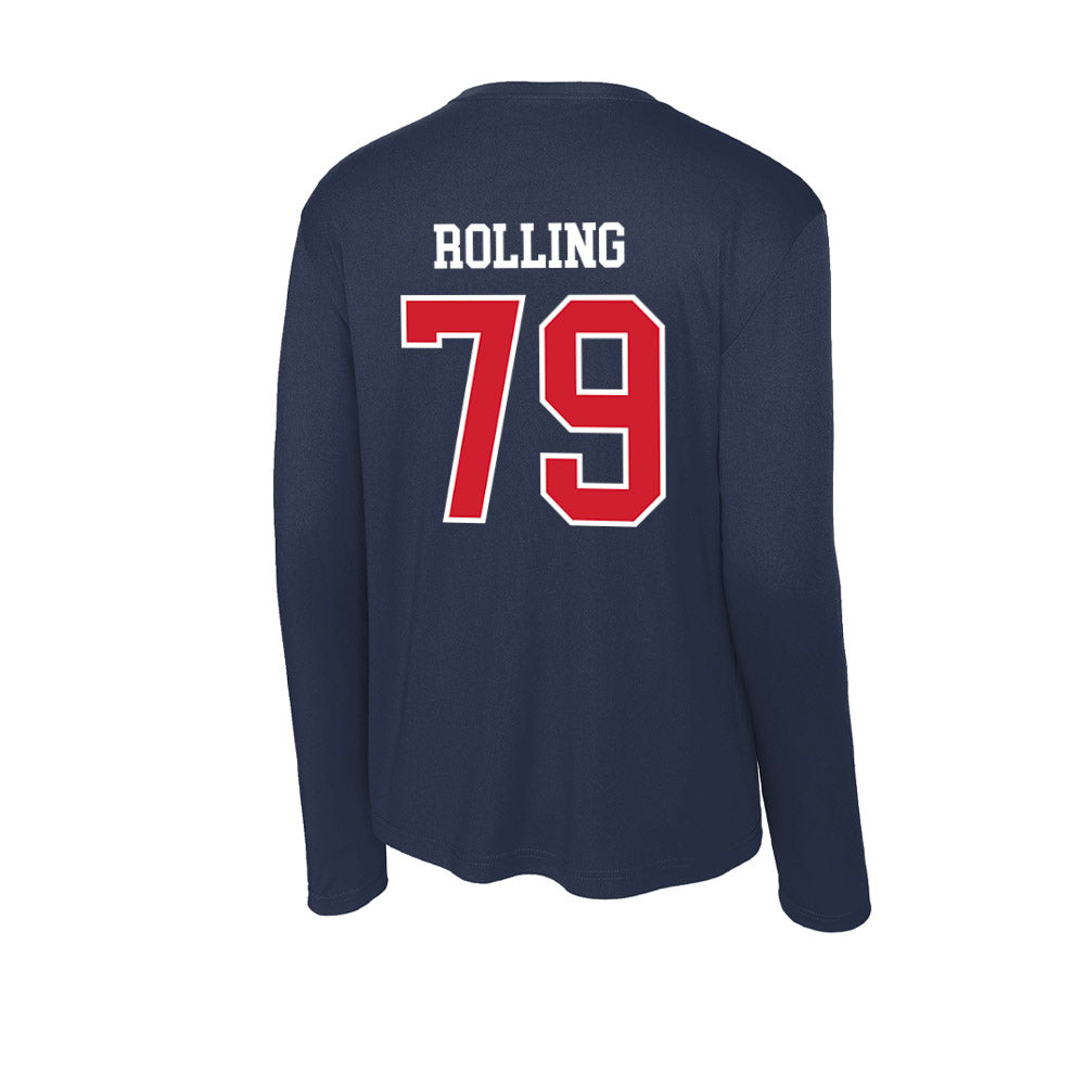 Robert Morris - NCAA Football : Jaden Rolling - Activewear Long Sleeve T-Shirt-1