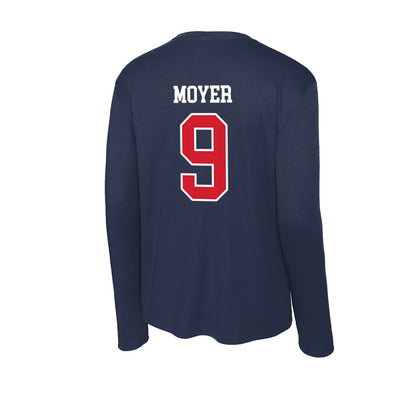 Robert Morris - NCAA Football : DJ Moyer - Activewear Long Sleeve T-Shirt-1