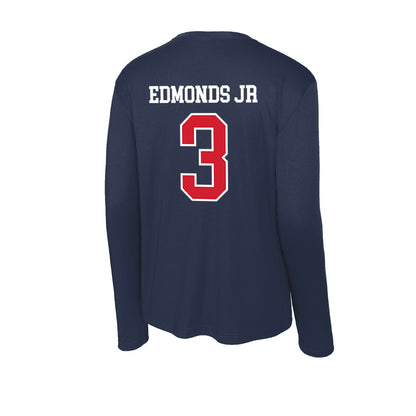 Robert Morris - NCAA Football : Tyvon Edmonds Jr - Activewear Long Sleeve T-Shirt-1