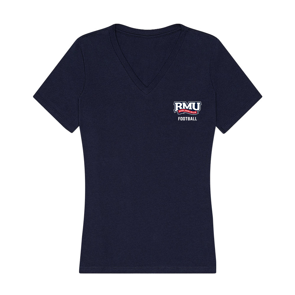 Robert Morris - NCAA Football : Asher Wilson - Women's V-Neck T-Shirt-0
