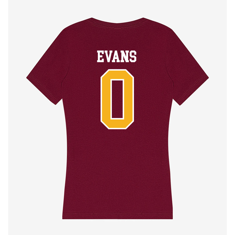 Winthrop - NCAA Men's Basketball : Kaleb Evans - Women's V-Neck T-Shirt-1