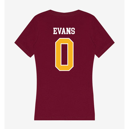 Winthrop - NCAA Men's Basketball : Kaleb Evans - Women's V-Neck T-Shirt-1