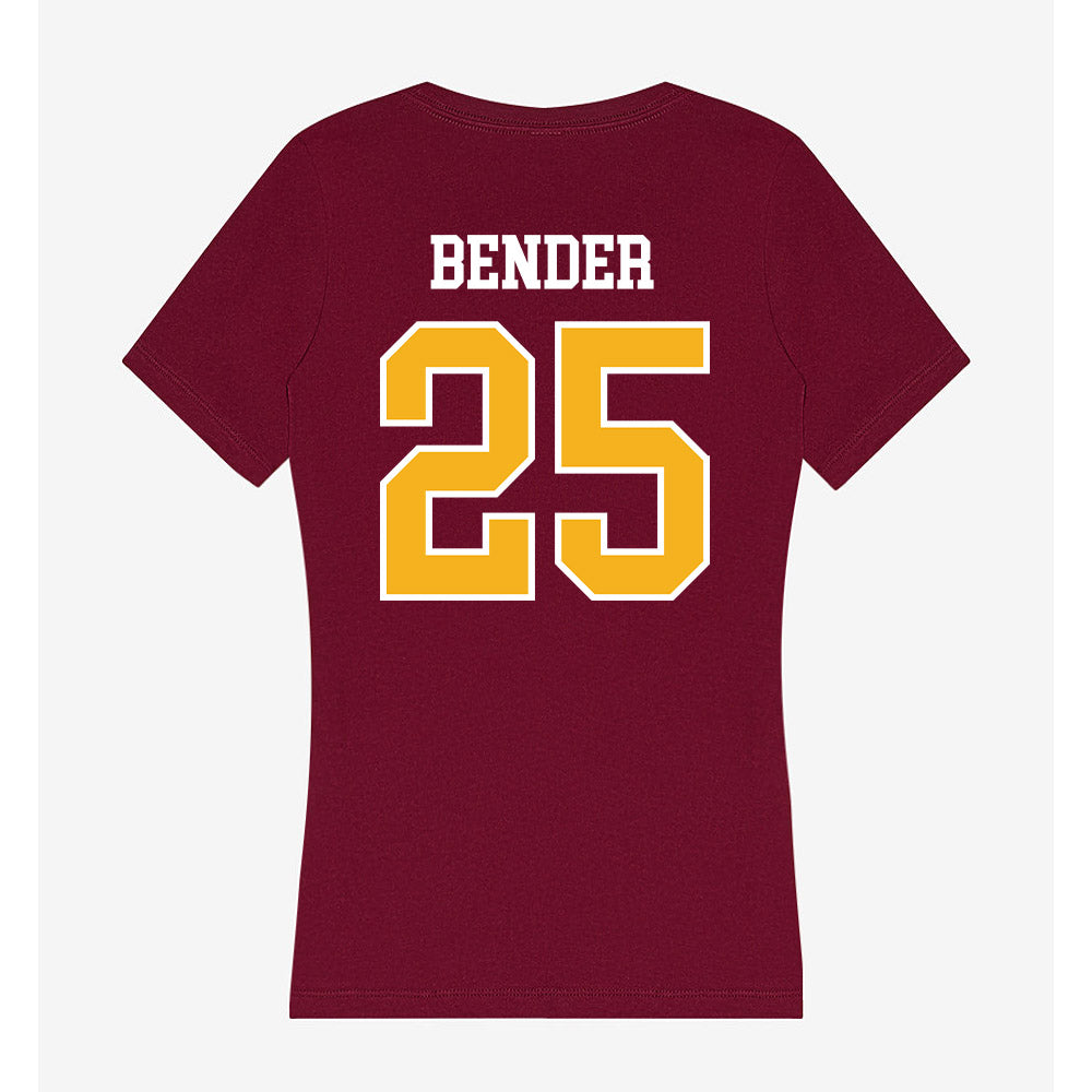 Winthrop - NCAA Women's Soccer : Allison Bender - Women's V-Neck T-Shirt-1