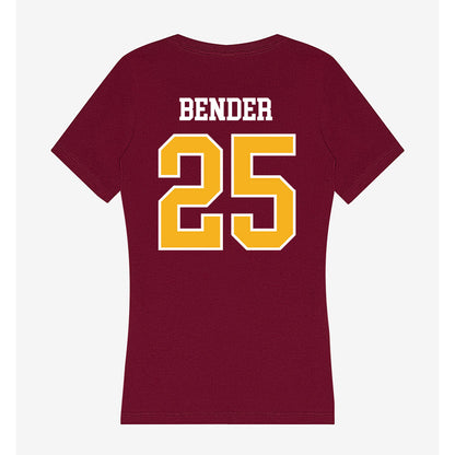 Winthrop - NCAA Women's Soccer : Allison Bender - Women's V-Neck T-Shirt-1