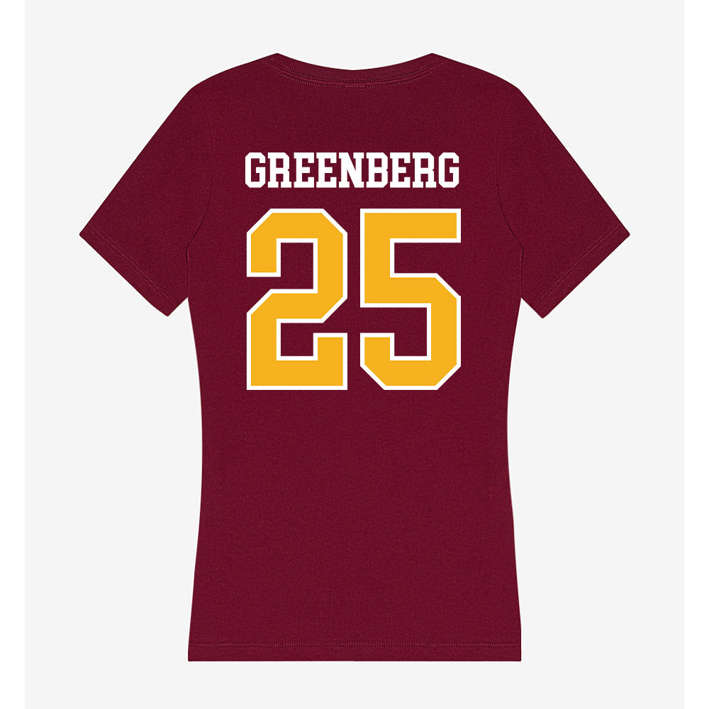 Winthrop - NCAA Baseball : Zach Greenberg - Women's V-Neck T-Shirt-1
