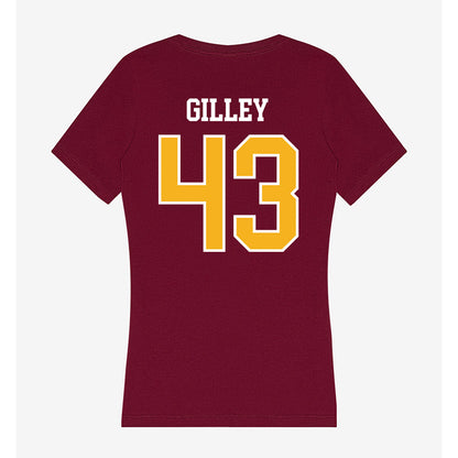 Winthrop - NCAA Baseball : Brayden Gilley - Women's V-Neck T-Shirt-1