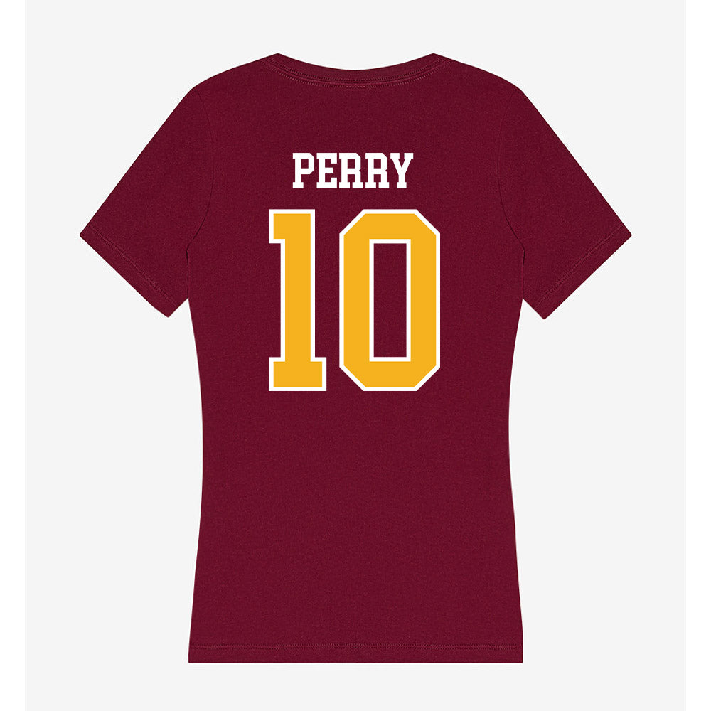 Winthrop - NCAA Softball : Tabitha Perry - Women's V-Neck T-Shirt-1