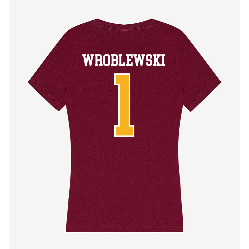Winthrop - NCAA Women's Lacrosse : Reese Wroblewski - Women's V-Neck T-Shirt-1