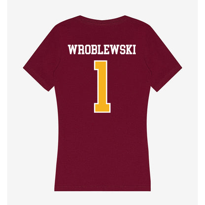 Winthrop - NCAA Women's Lacrosse : Reese Wroblewski - Women's V-Neck T-Shirt-1