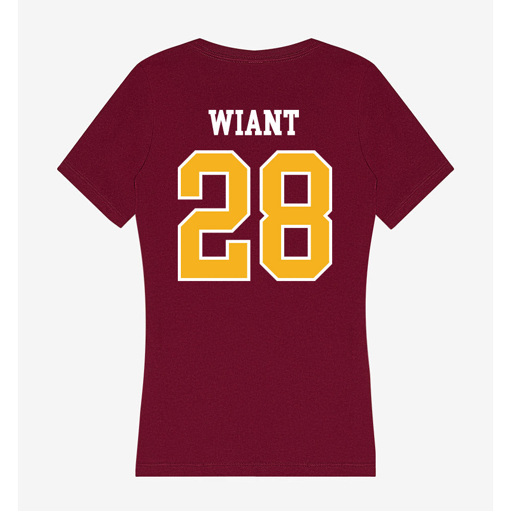 Winthrop - NCAA Softball : Maddie Wiant - Women's V-Neck T-Shirt-1
