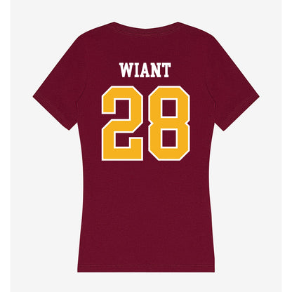 Winthrop - NCAA Softball : Maddie Wiant - Women's V-Neck T-Shirt-1