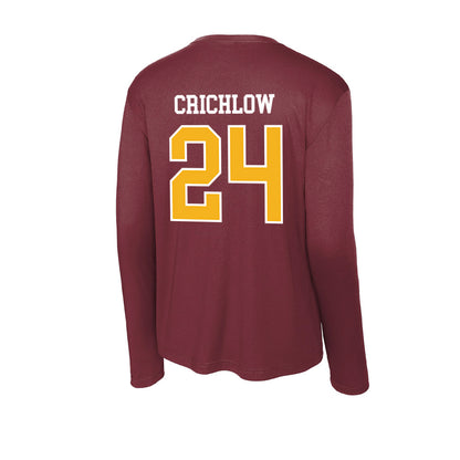 Winthrop - NCAA Men's Soccer : Emory Crichlow - Activewear Long Sleeve T-Shirt-1