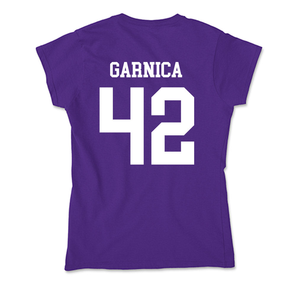 SFA - NCAA Baseball : Isaiah Garnica - Soft Style Women’s T-Shirt-1
