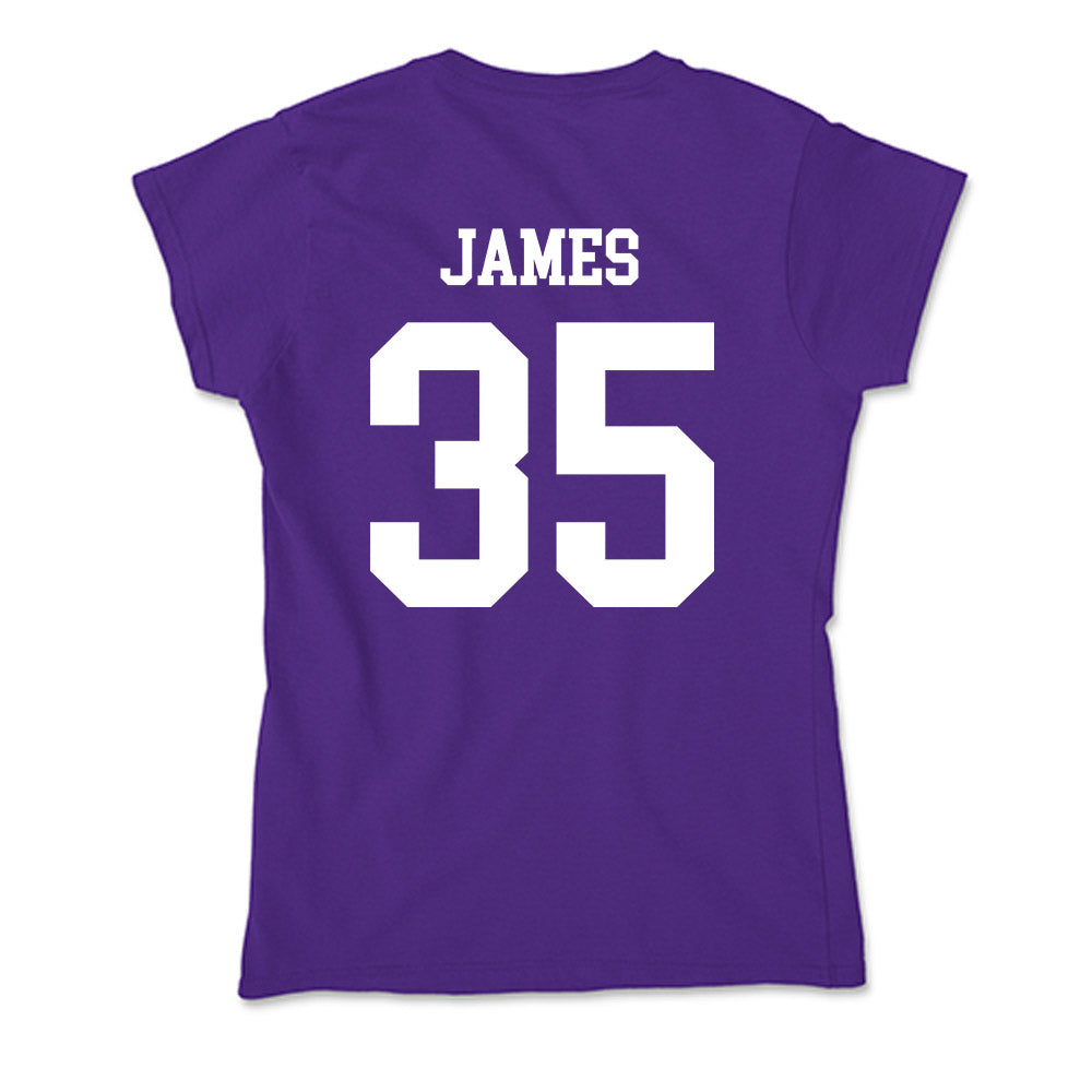 SFA - NCAA Baseball : Jack James - Soft Style Women’s T-Shirt-1
