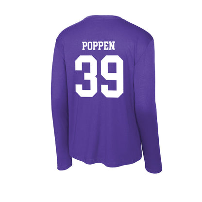 SFA - NCAA Baseball : Mason Poppen - Activewear Long Sleeve T-Shirt-1