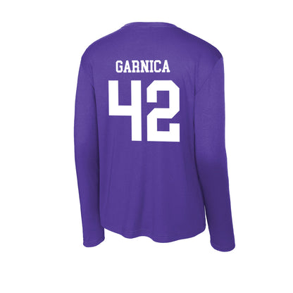 SFA - NCAA Baseball : Isaiah Garnica - Activewear Long Sleeve T-Shirt-1