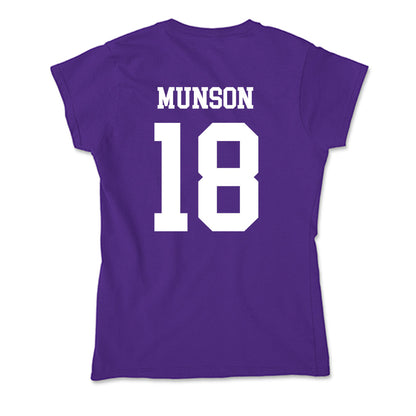 SFA - NCAA Baseball : Kadin Munson - Soft Style Women’s T-Shirt-1