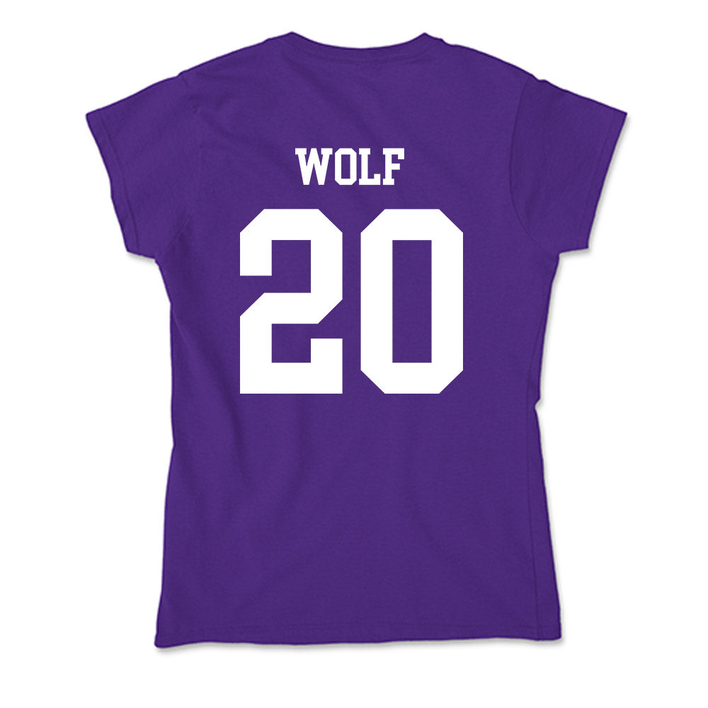 SFA - NCAA Baseball : Blake Wolf - Soft Style Women’s T-Shirt-1