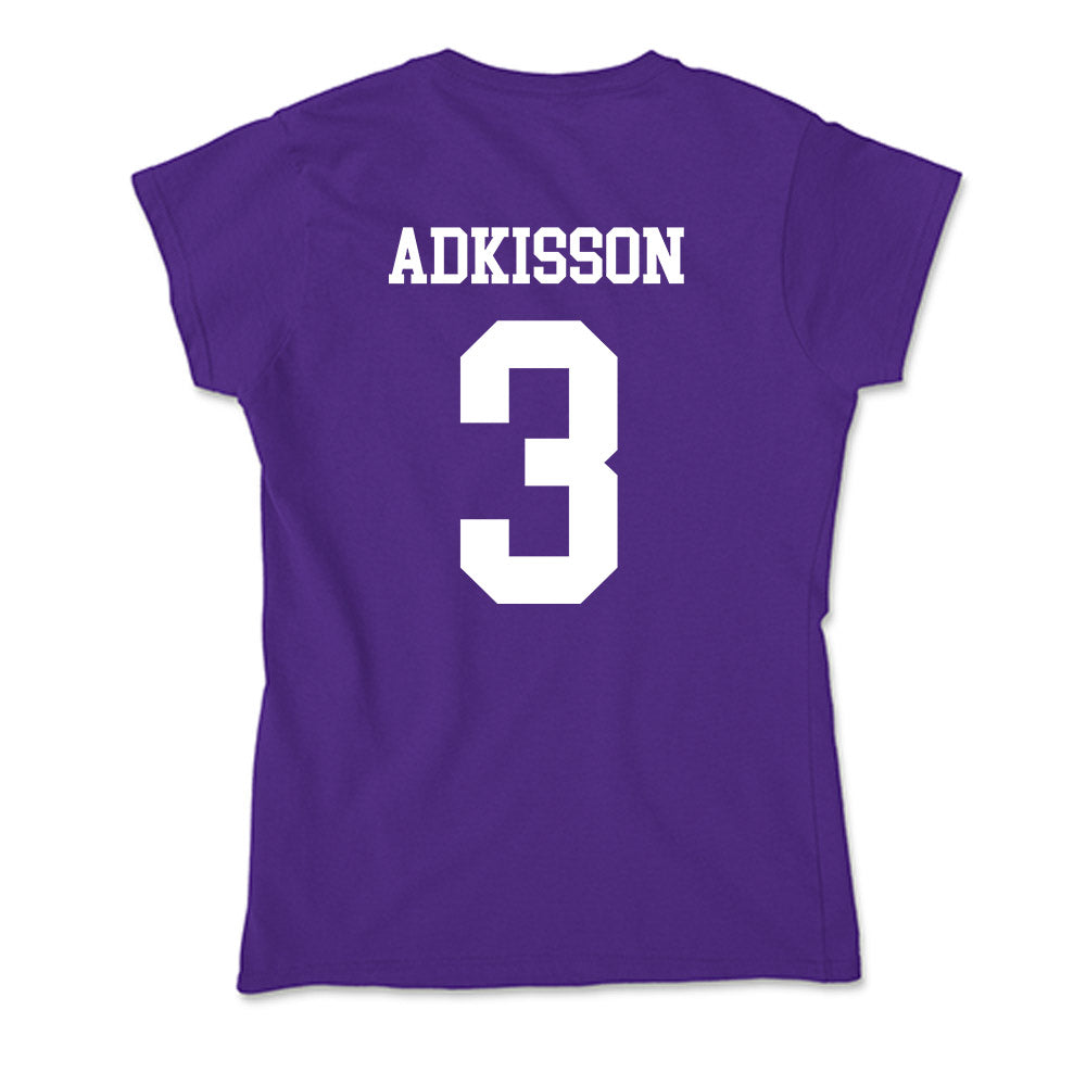 SFA - NCAA Baseball : Ethan Adkisson - Soft Style Women’s T-Shirt-1