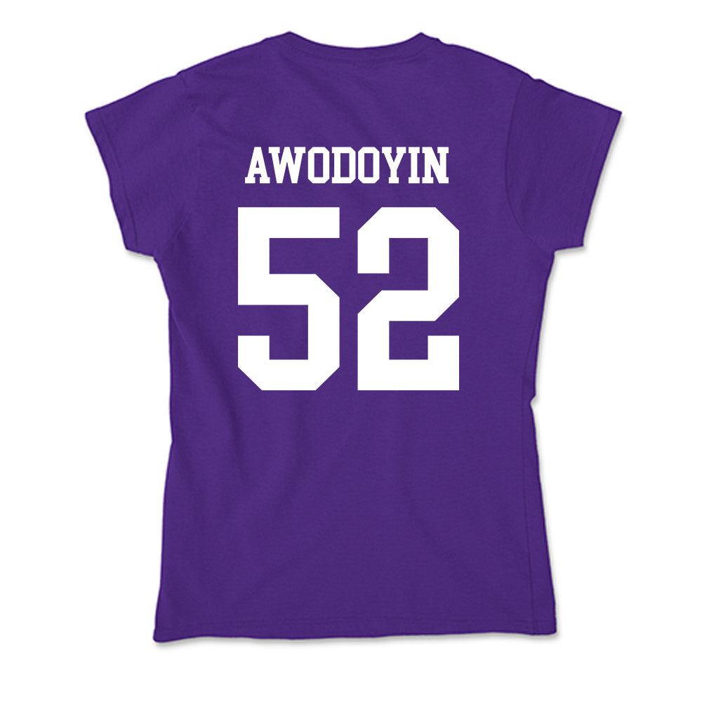 SFA - NCAA Football : Favour Awodoyin - Soft Style Women’s T-Shirt-1