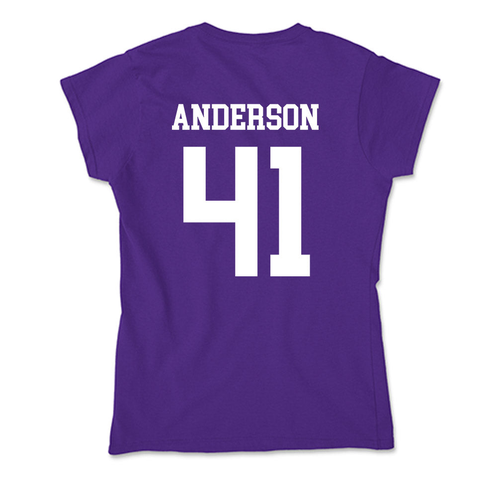 SFA - NCAA Baseball : Josh Anderson - Soft Style Women’s T-Shirt-1