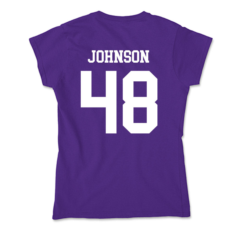 SFA - NCAA Football : Broderick Johnson - Soft Style Women’s T-Shirt-1