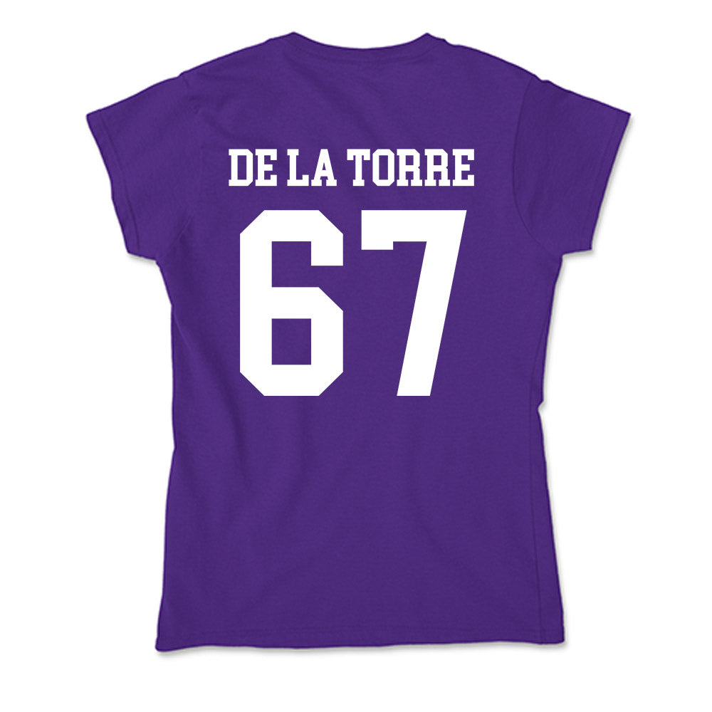 SFA - NCAA Football : Kolt De La Torre - Soft Style Women’s T-Shirt-1