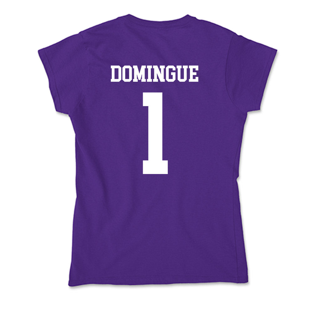 SFA - NCAA Women's Basketball : Harmanie Domingue - Soft Style Women’s T-Shirt-1