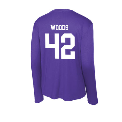 SFA - NCAA Football : Michael Woods - Activewear Long Sleeve T-Shirt-1