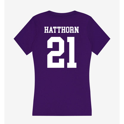 SFA - NCAA Softball : Amelia Hatthorn - Women's V-Neck T-Shirt-1