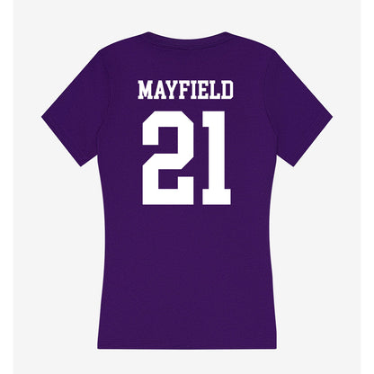 SFA - NCAA Football : Jayvin Mayfield - Women's V-Neck T-Shirt-1