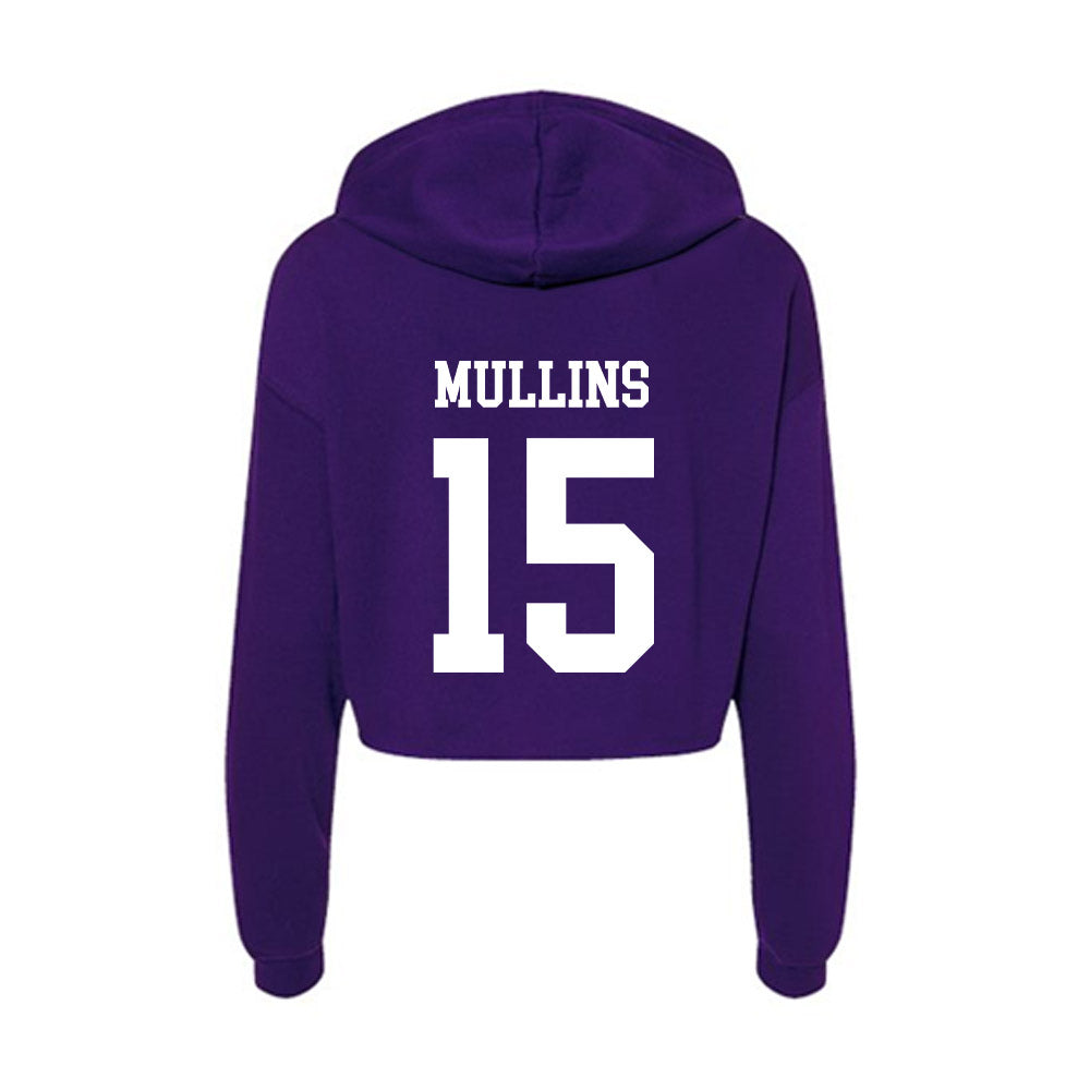 SFA - NCAA Baseball : Dalton Mullins - Women's Crop Fleece Hoodie-1